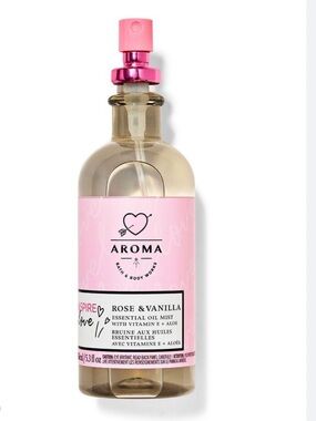 New Bath & Body Works Rose & Vanilla Essential Oil Mist